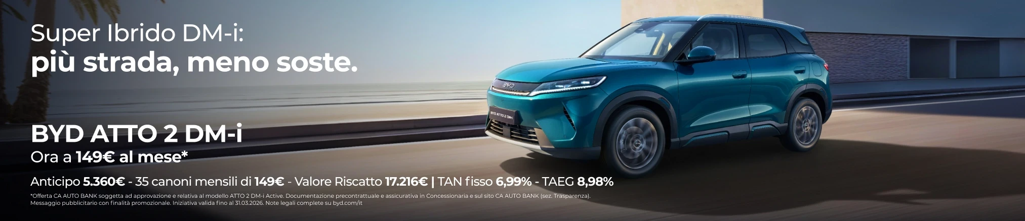 Offerte Gamma Ibrida Super DM-i: Atto 2 DM-i con Leasing Privati