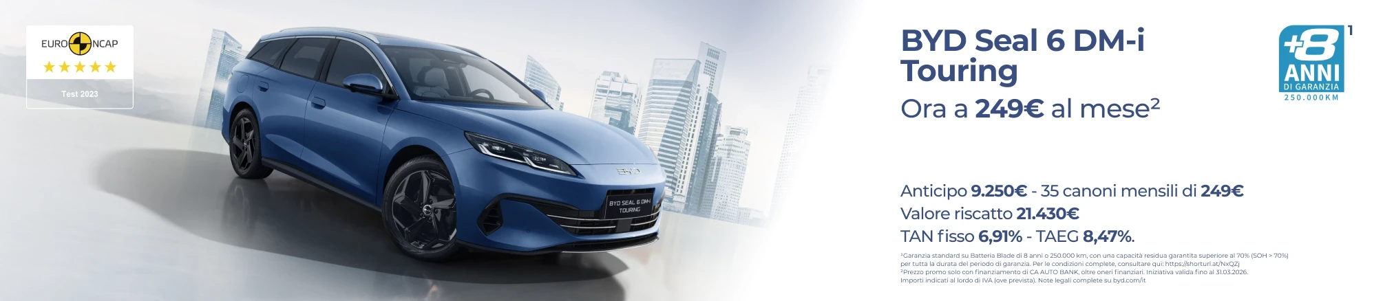 Offerte e promozioni ag真人平台 SEAL 6 DM-i TOURING con Leasing Privati